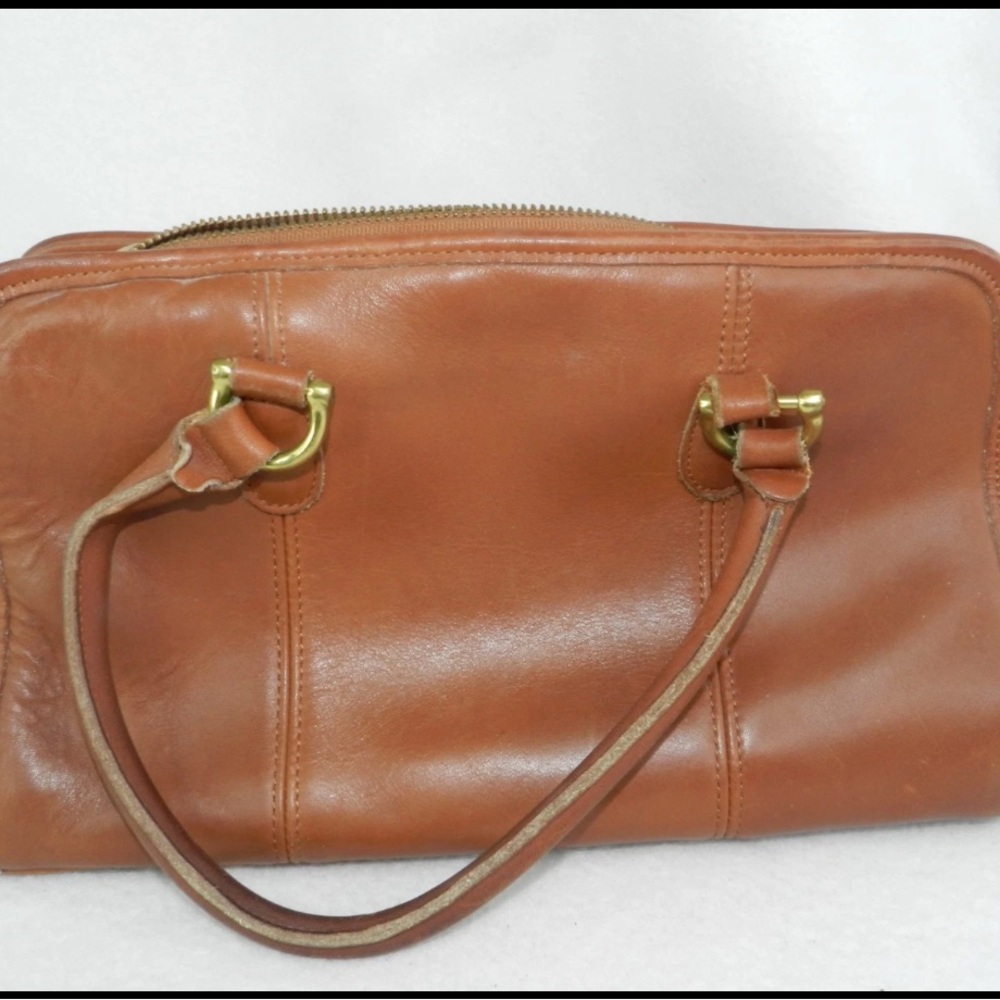 Coach Vintage 9871 Beaumont Doctor Satchel Bag British Tan Leather made in USA - Picture 4 of 8